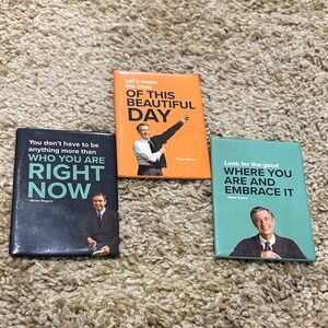 Mister Rogers Neighborhood Magnets Set of 3 Teal Orange Navy Quotes NWOT Gifts